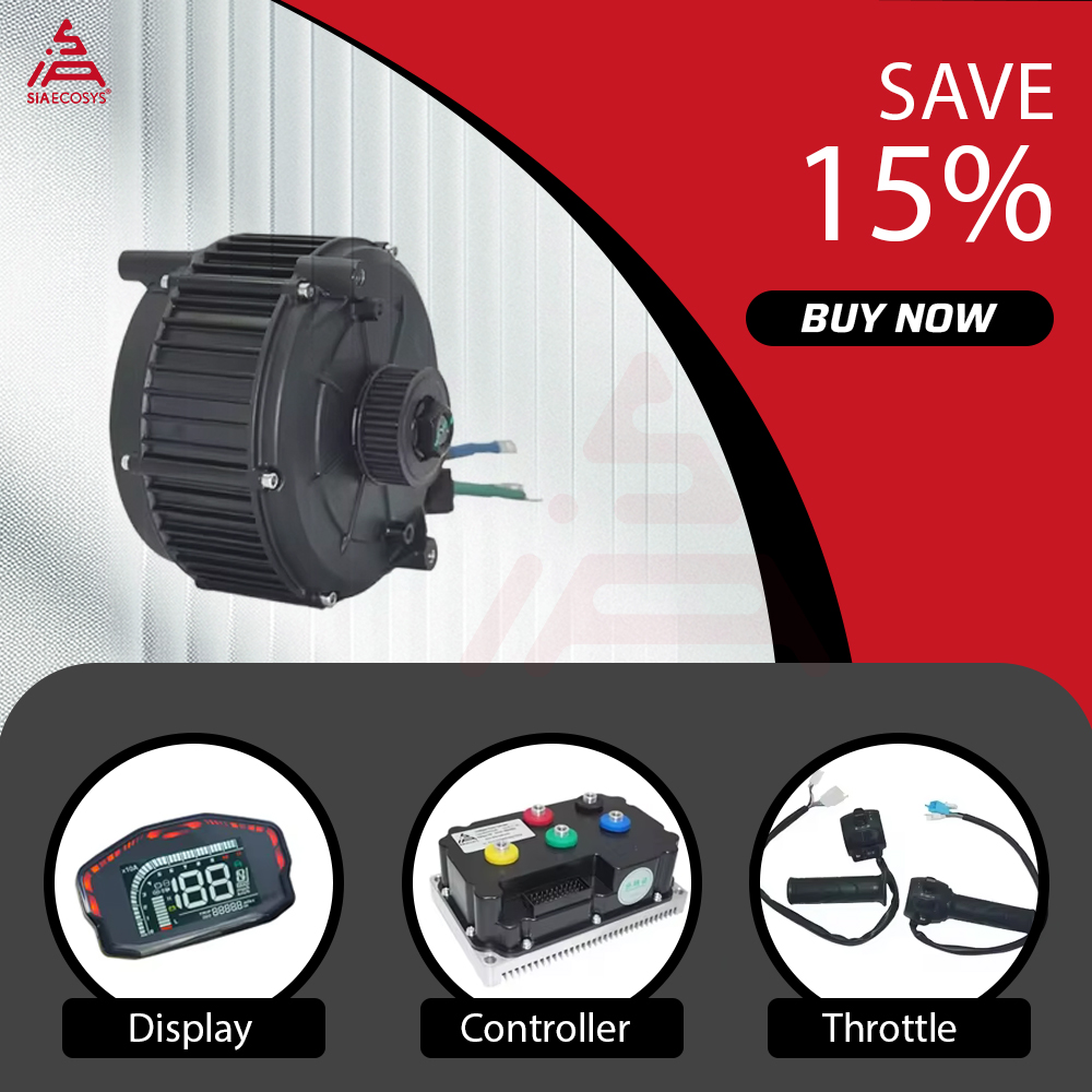 مجموعة محرك QSMOTOR QS165 V2 ب - مراجعة Mid Drive Motor Kit 72V 5000W وسعره
