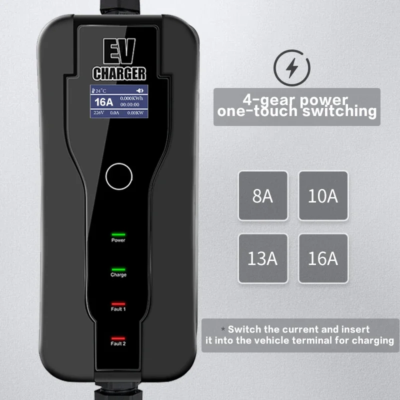 11KW 16A شاحن سيارات كهربائية  - مراجعة Type 2 Portable Ev Charger 11Kw Cee وسعره