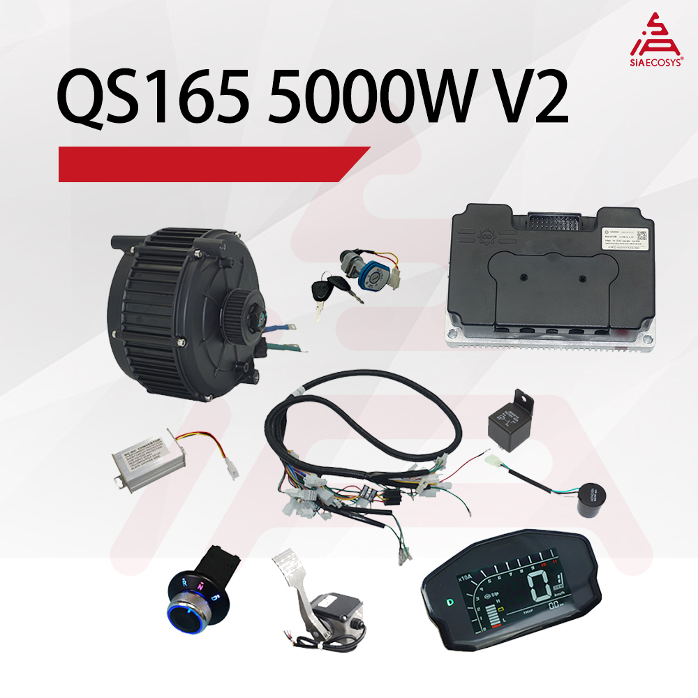 مجموعة تحويل محرك SiAECOSYS QS - مراجعة Mid Drive Motor Kit 72V 5000W وسعره